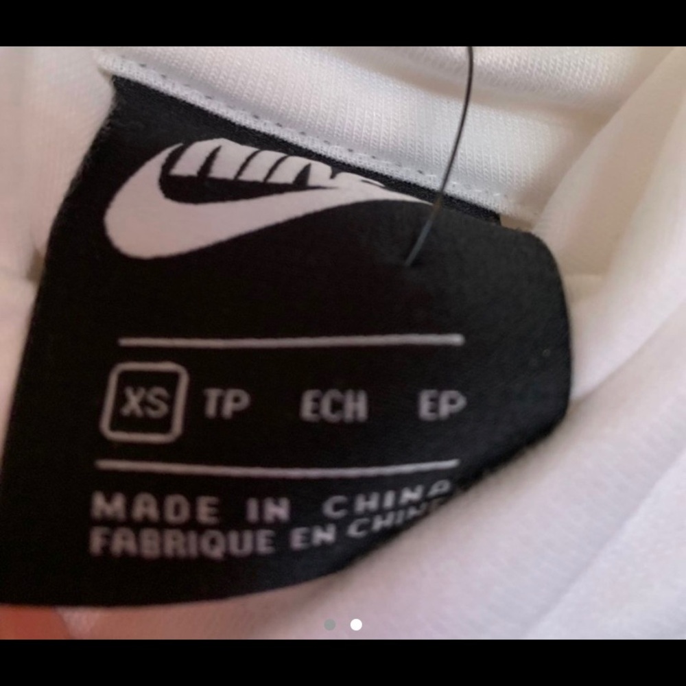 White and gold Nike hoodie